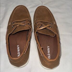 Old Navy Faux Leather Boat Shoes Size 8